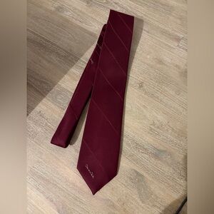 Oscar de la Renta Burgundy Tie